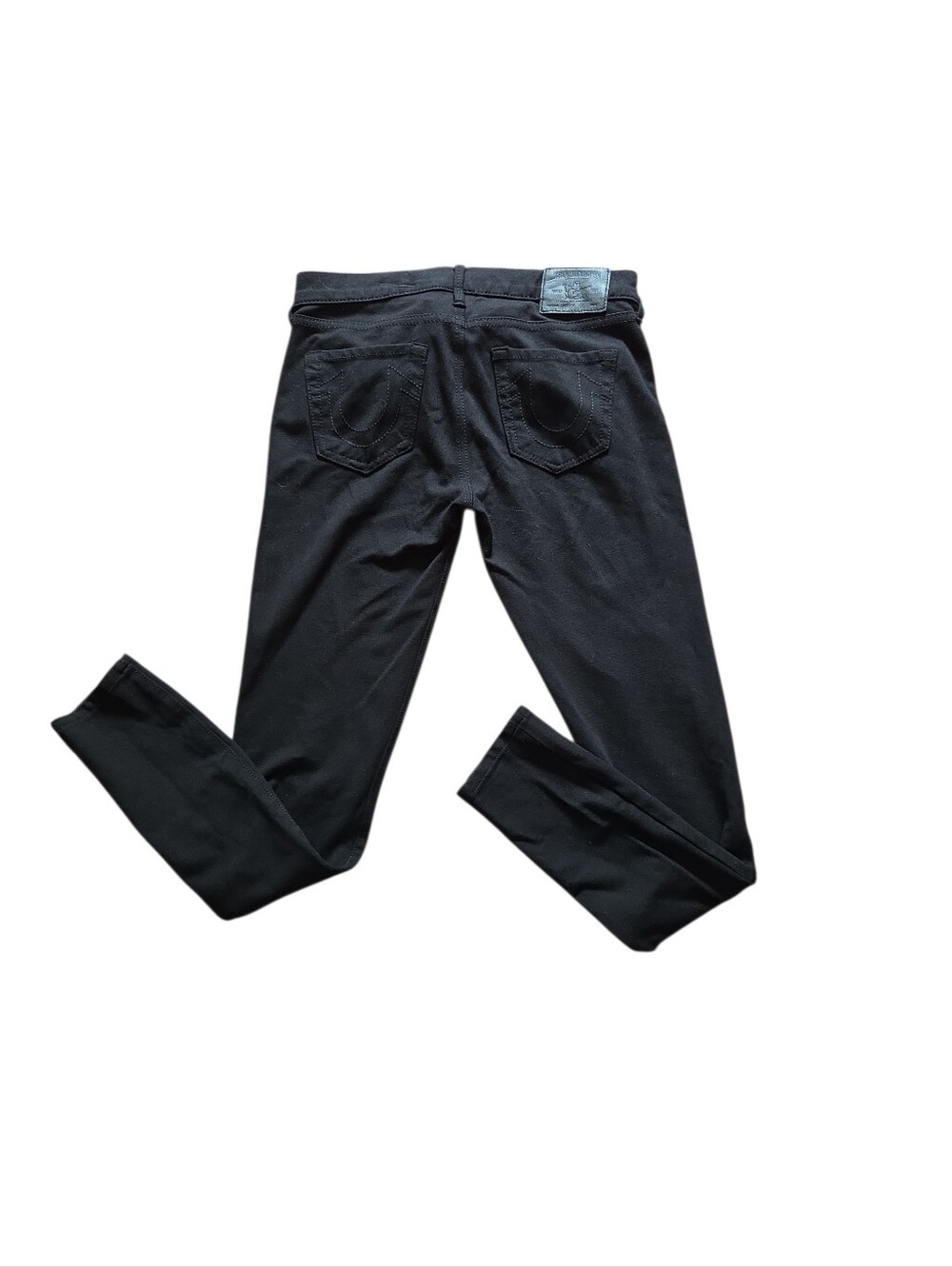 True RELIGION Black Slim Stretch  - Back Pocket Detail